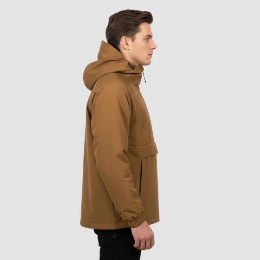 Men’s Half-Zip Hooded Anorak Jacket