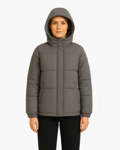 Women's quilted down jacket with Hood - light, warm and comfortable