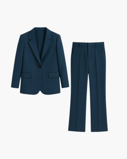 Women's suit with blazer and trousers