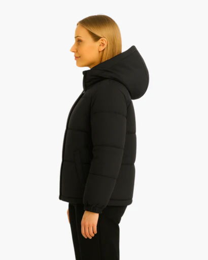 Women's quilted down jacket with Hood - light, warm and comfortable