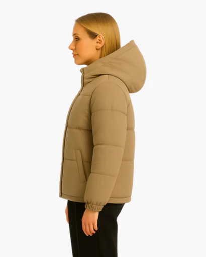 Women's quilted down jacket with Hood - light, warm and comfortable