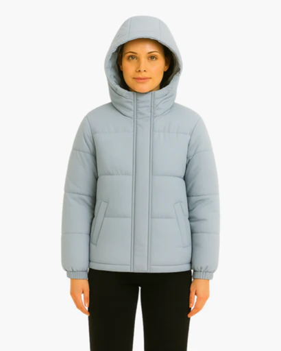 Women's quilted down jacket with Hood - light, warm and comfortable