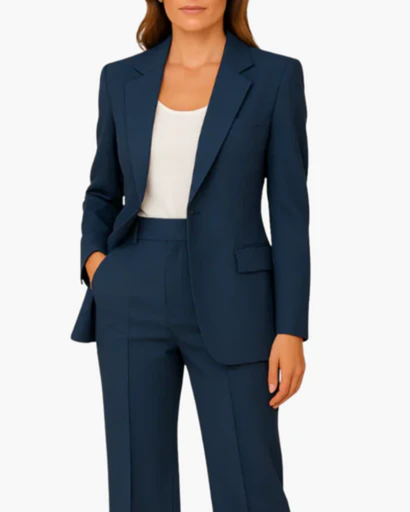 Women's suit with blazer and trousers
