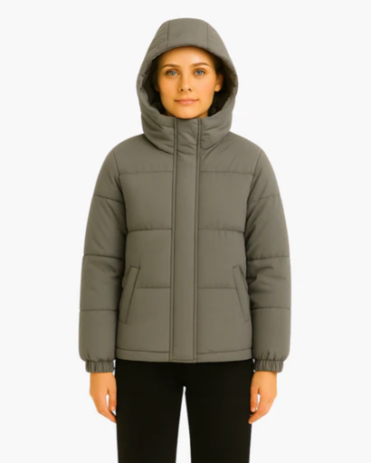 Women's quilted down jacket with Hood - light, warm and comfortable