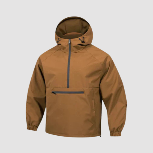 Men’s Half-Zip Hooded Anorak Jacket
