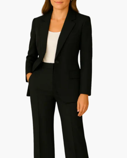 Women's suit with blazer and trousers
