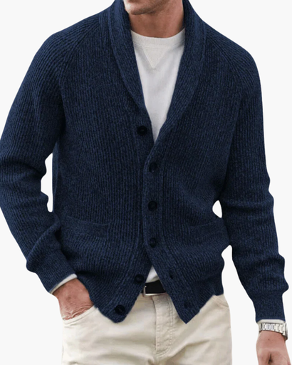 Mens cashmere comfort blend cardigan